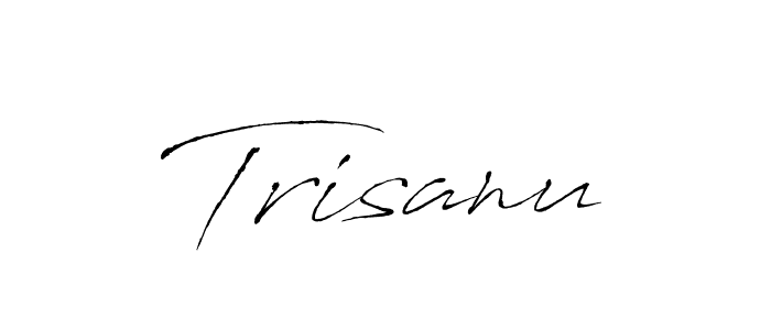 Make a beautiful signature design for name Trisanu. With this signature (Antro_Vectra) style, you can create a handwritten signature for free. Trisanu signature style 6 images and pictures png