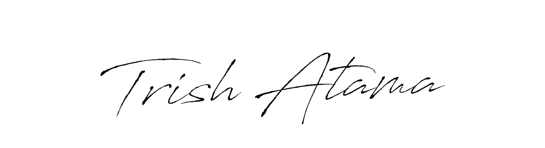 The best way (Antro_Vectra) to make a short signature is to pick only two or three words in your name. The name Trish Atama include a total of six letters. For converting this name. Trish Atama signature style 6 images and pictures png
