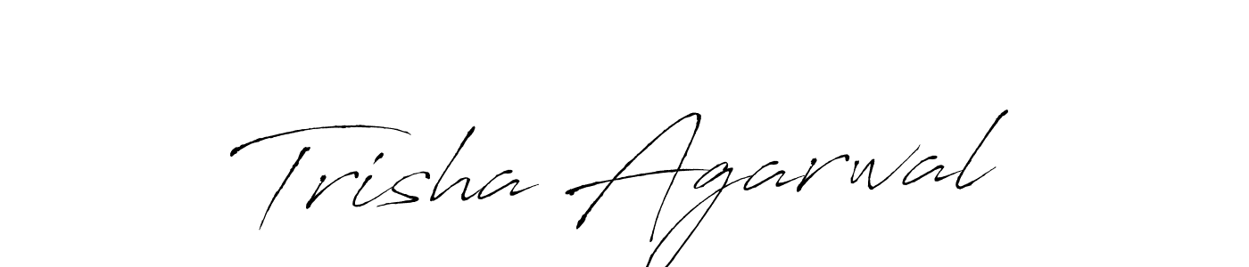 Make a beautiful signature design for name Trisha Agarwal. With this signature (Antro_Vectra) style, you can create a handwritten signature for free. Trisha Agarwal signature style 6 images and pictures png