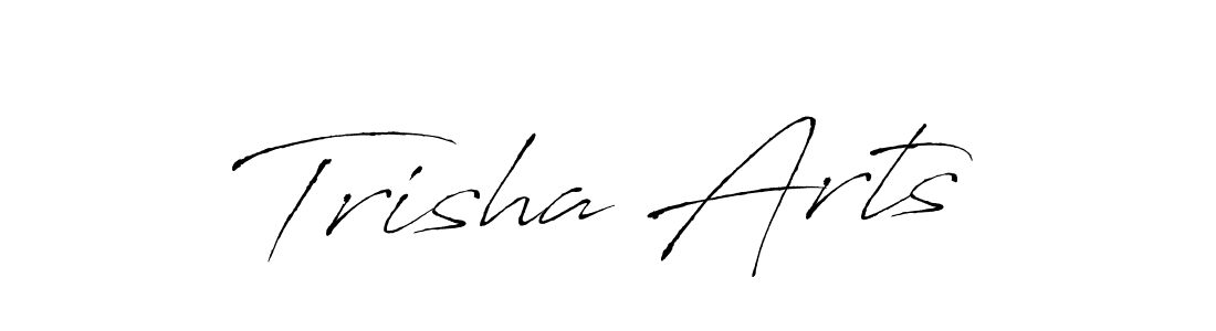 Make a beautiful signature design for name Trisha Arts. With this signature (Antro_Vectra) style, you can create a handwritten signature for free. Trisha Arts signature style 6 images and pictures png