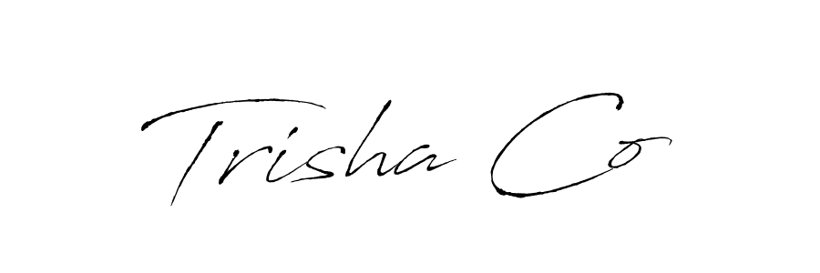 Use a signature maker to create a handwritten signature online. With this signature software, you can design (Antro_Vectra) your own signature for name Trisha Co. Trisha Co signature style 6 images and pictures png