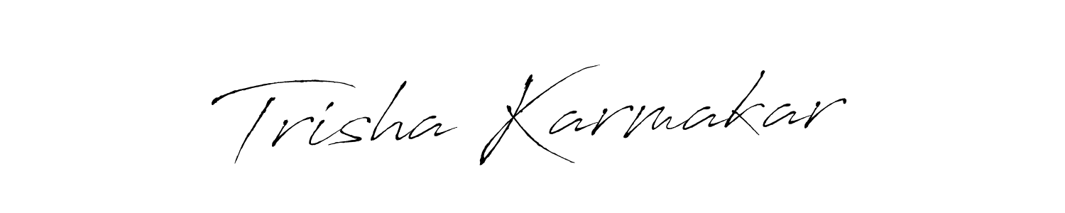 Similarly Antro_Vectra is the best handwritten signature design. Signature creator online .You can use it as an online autograph creator for name Trisha Karmakar. Trisha Karmakar signature style 6 images and pictures png