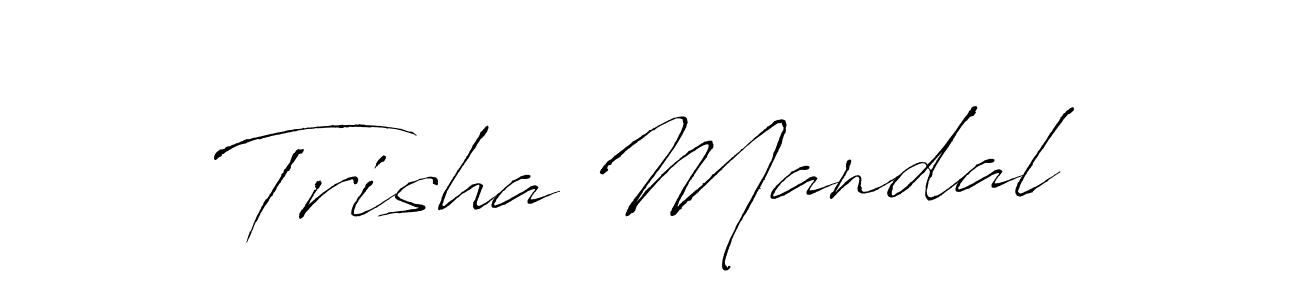 How to make Trisha Mandal signature? Antro_Vectra is a professional autograph style. Create handwritten signature for Trisha Mandal name. Trisha Mandal signature style 6 images and pictures png