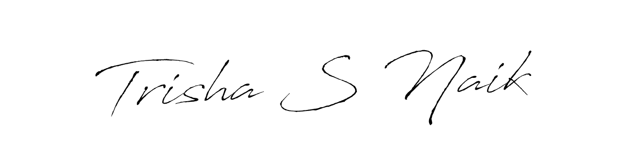 Similarly Antro_Vectra is the best handwritten signature design. Signature creator online .You can use it as an online autograph creator for name Trisha S Naik. Trisha S Naik signature style 6 images and pictures png