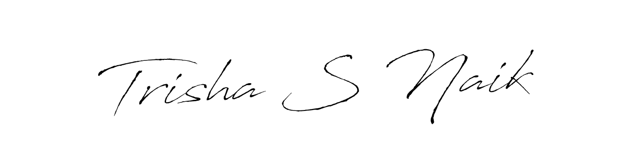 Make a beautiful signature design for name Trisha S Naik. Use this online signature maker to create a handwritten signature for free. Trisha S Naik signature style 6 images and pictures png