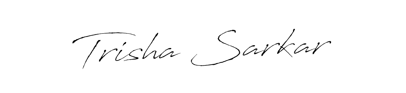 How to make Trisha Sarkar name signature. Use Antro_Vectra style for creating short signs online. This is the latest handwritten sign. Trisha Sarkar signature style 6 images and pictures png