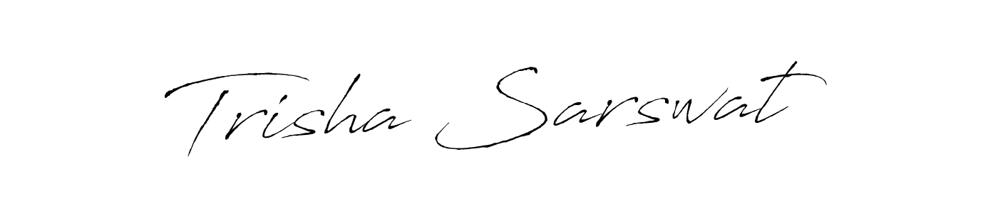 The best way (Antro_Vectra) to make a short signature is to pick only two or three words in your name. The name Trisha Sarswat include a total of six letters. For converting this name. Trisha Sarswat signature style 6 images and pictures png