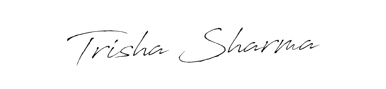 How to make Trisha Sharma signature? Antro_Vectra is a professional autograph style. Create handwritten signature for Trisha Sharma name. Trisha Sharma signature style 6 images and pictures png