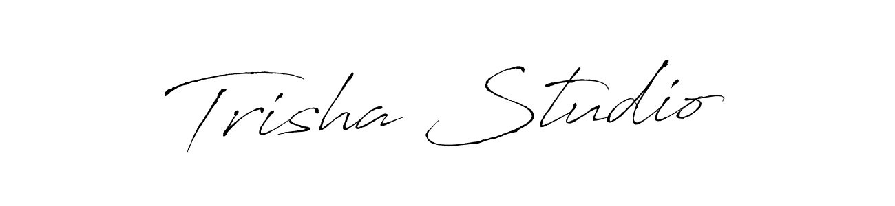 Create a beautiful signature design for name Trisha Studio. With this signature (Antro_Vectra) fonts, you can make a handwritten signature for free. Trisha Studio signature style 6 images and pictures png