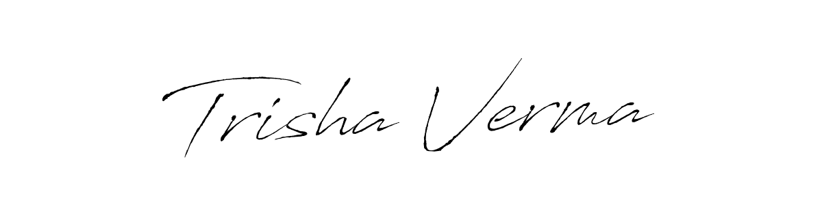 Also we have Trisha Verma name is the best signature style. Create professional handwritten signature collection using Antro_Vectra autograph style. Trisha Verma signature style 6 images and pictures png