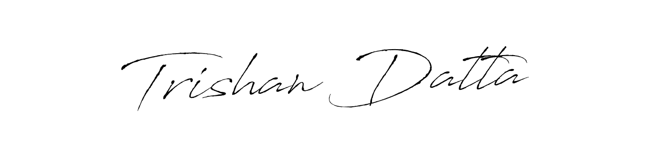 Design your own signature with our free online signature maker. With this signature software, you can create a handwritten (Antro_Vectra) signature for name Trishan Datta. Trishan Datta signature style 6 images and pictures png
