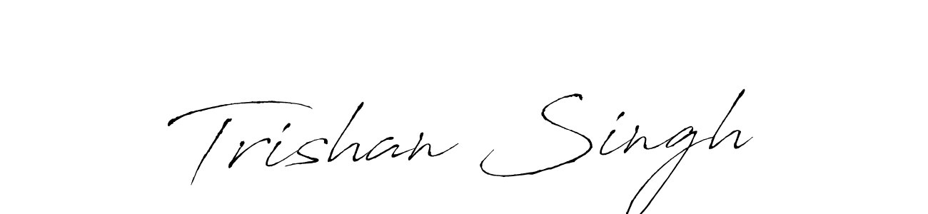 Create a beautiful signature design for name Trishan Singh. With this signature (Antro_Vectra) fonts, you can make a handwritten signature for free. Trishan Singh signature style 6 images and pictures png