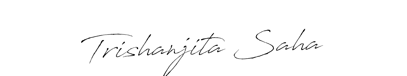Make a beautiful signature design for name Trishanjita Saha. With this signature (Antro_Vectra) style, you can create a handwritten signature for free. Trishanjita Saha signature style 6 images and pictures png