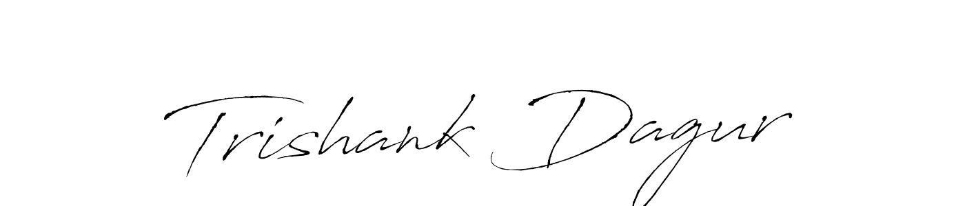 Design your own signature with our free online signature maker. With this signature software, you can create a handwritten (Antro_Vectra) signature for name Trishank Dagur. Trishank Dagur signature style 6 images and pictures png