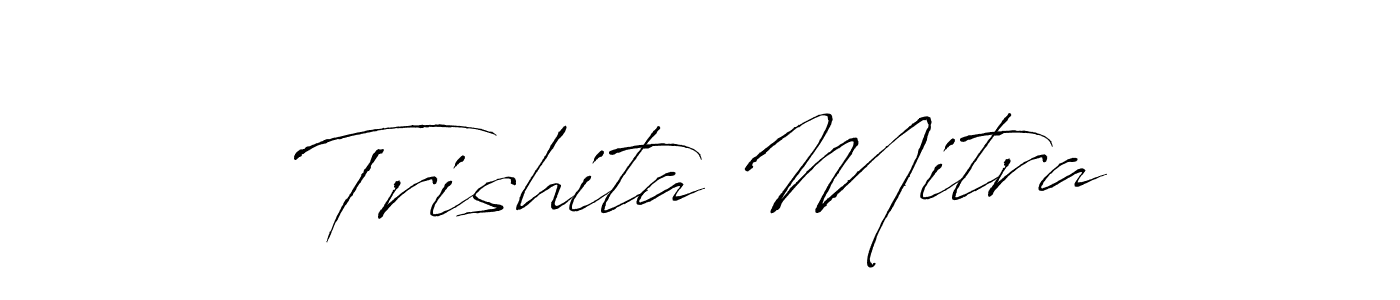 Antro_Vectra is a professional signature style that is perfect for those who want to add a touch of class to their signature. It is also a great choice for those who want to make their signature more unique. Get Trishita Mitra name to fancy signature for free. Trishita Mitra signature style 6 images and pictures png