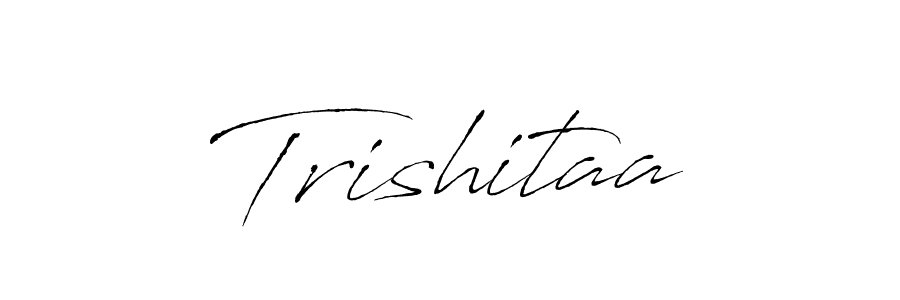 Design your own signature with our free online signature maker. With this signature software, you can create a handwritten (Antro_Vectra) signature for name Trishitaa. Trishitaa signature style 6 images and pictures png