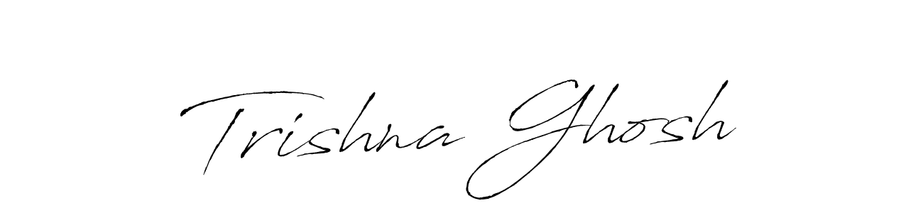Trishna Ghosh stylish signature style. Best Handwritten Sign (Antro_Vectra) for my name. Handwritten Signature Collection Ideas for my name Trishna Ghosh. Trishna Ghosh signature style 6 images and pictures png