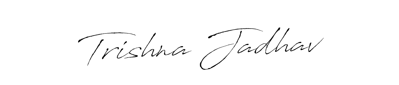 This is the best signature style for the Trishna Jadhav name. Also you like these signature font (Antro_Vectra). Mix name signature. Trishna Jadhav signature style 6 images and pictures png