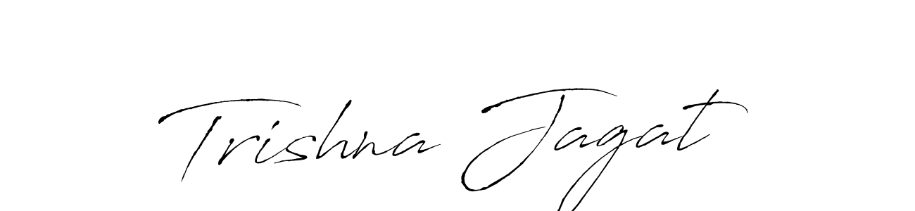 Create a beautiful signature design for name Trishna Jagat. With this signature (Antro_Vectra) fonts, you can make a handwritten signature for free. Trishna Jagat signature style 6 images and pictures png