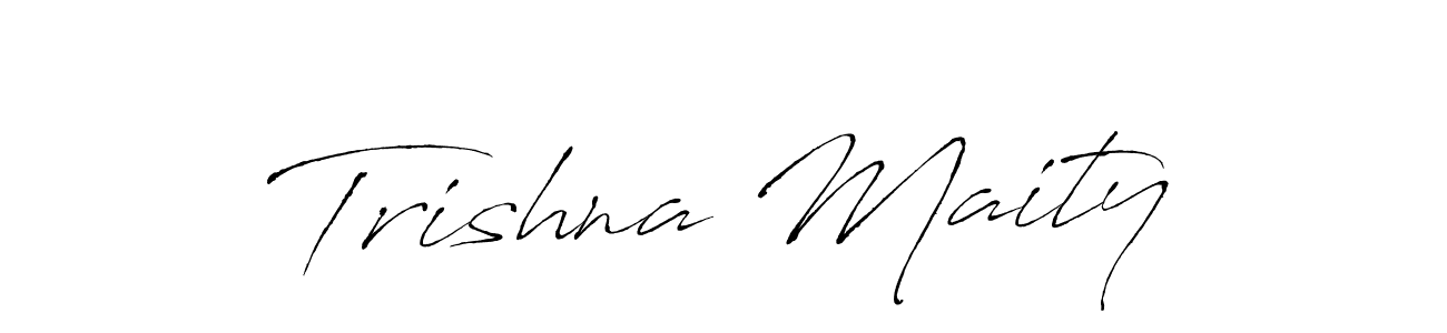 How to make Trishna Maity signature? Antro_Vectra is a professional autograph style. Create handwritten signature for Trishna Maity name. Trishna Maity signature style 6 images and pictures png