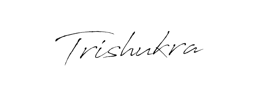 Use a signature maker to create a handwritten signature online. With this signature software, you can design (Antro_Vectra) your own signature for name Trishukra. Trishukra signature style 6 images and pictures png