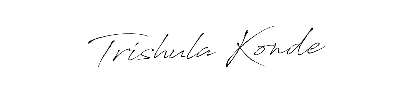 How to make Trishula Konde signature? Antro_Vectra is a professional autograph style. Create handwritten signature for Trishula Konde name. Trishula Konde signature style 6 images and pictures png