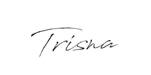 Design your own signature with our free online signature maker. With this signature software, you can create a handwritten (Antro_Vectra) signature for name Trisna. Trisna signature style 6 images and pictures png