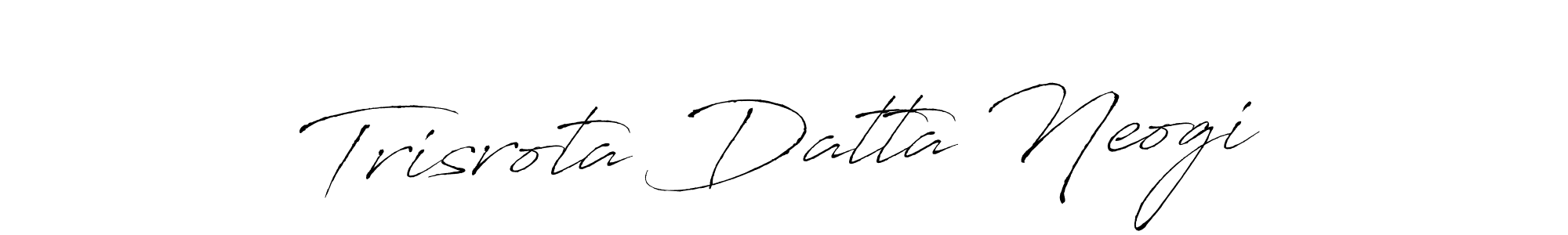 Create a beautiful signature design for name Trisrota Datta Neogi. With this signature (Antro_Vectra) fonts, you can make a handwritten signature for free. Trisrota Datta Neogi signature style 6 images and pictures png