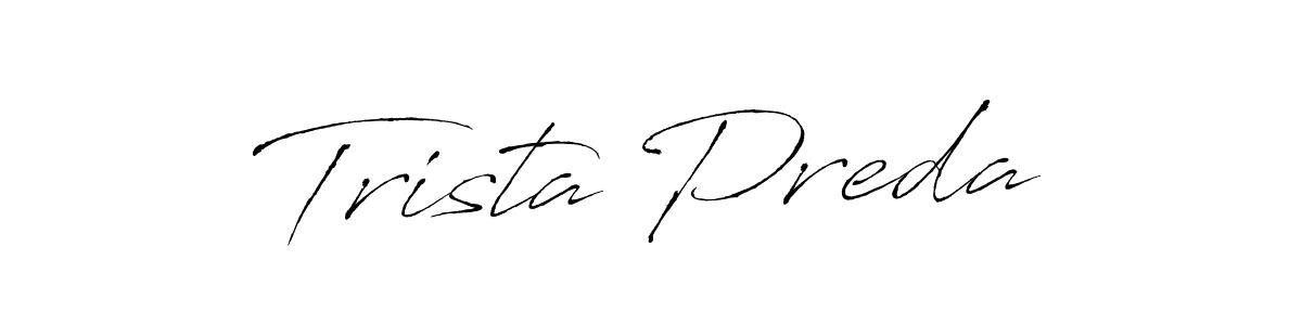 Design your own signature with our free online signature maker. With this signature software, you can create a handwritten (Antro_Vectra) signature for name Trista Preda. Trista Preda signature style 6 images and pictures png