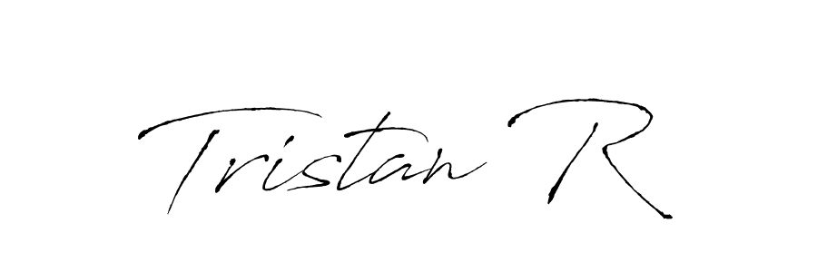 The best way (Antro_Vectra) to make a short signature is to pick only two or three words in your name. The name Tristan R include a total of six letters. For converting this name. Tristan R signature style 6 images and pictures png