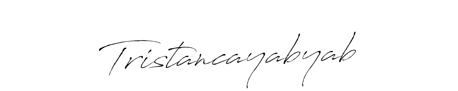 How to make Tristancayabyab name signature. Use Antro_Vectra style for creating short signs online. This is the latest handwritten sign. Tristancayabyab signature style 6 images and pictures png