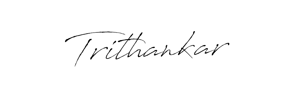Design your own signature with our free online signature maker. With this signature software, you can create a handwritten (Antro_Vectra) signature for name Trithankar. Trithankar signature style 6 images and pictures png