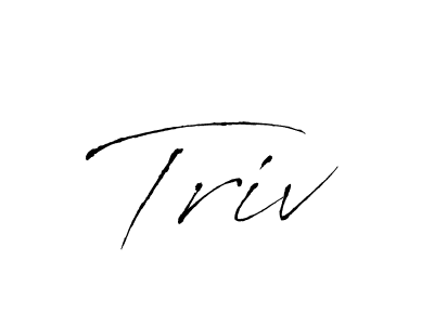 Create a beautiful signature design for name Triv. With this signature (Antro_Vectra) fonts, you can make a handwritten signature for free. Triv signature style 6 images and pictures png