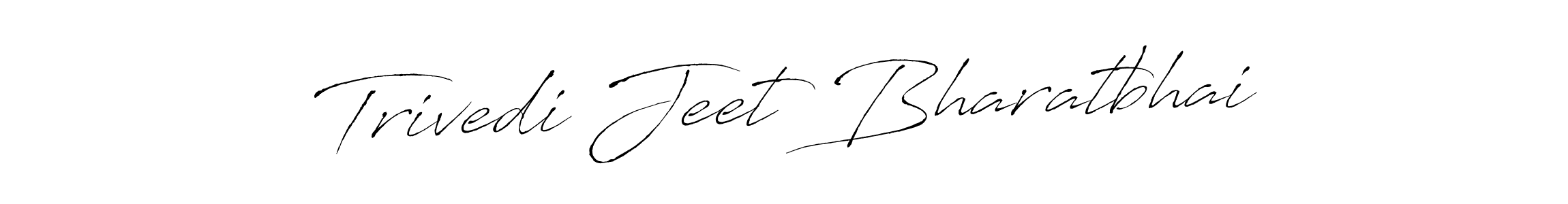 Create a beautiful signature design for name Trivedi Jeet Bharatbhai. With this signature (Antro_Vectra) fonts, you can make a handwritten signature for free. Trivedi Jeet Bharatbhai signature style 6 images and pictures png