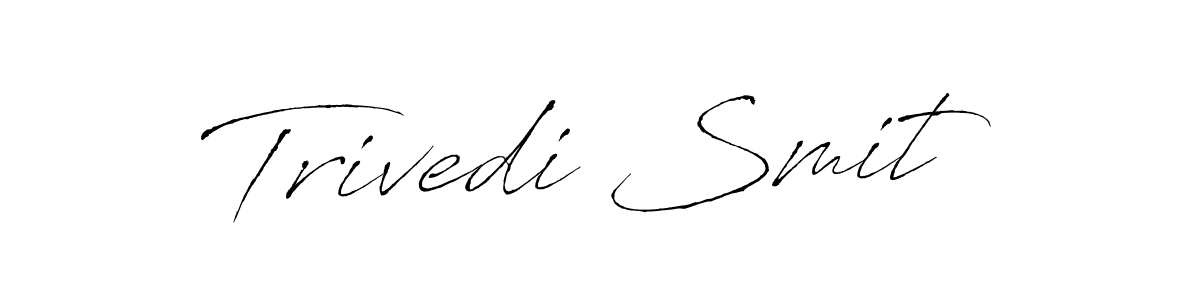 Make a beautiful signature design for name Trivedi Smit. Use this online signature maker to create a handwritten signature for free. Trivedi Smit signature style 6 images and pictures png