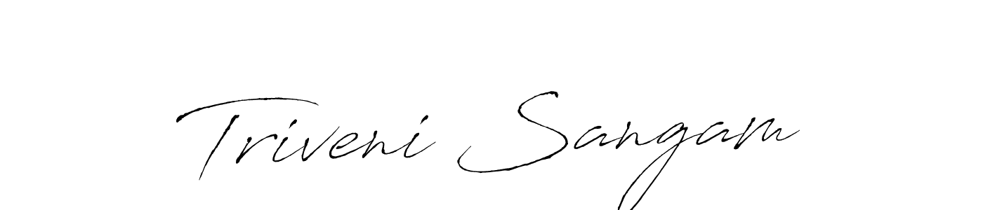 Design your own signature with our free online signature maker. With this signature software, you can create a handwritten (Antro_Vectra) signature for name Triveni Sangam. Triveni Sangam signature style 6 images and pictures png