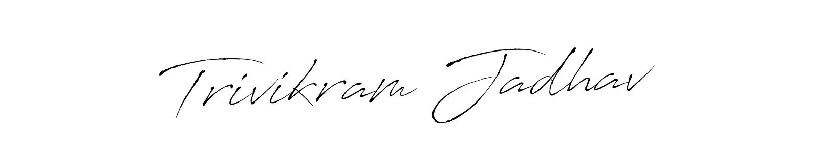 Similarly Antro_Vectra is the best handwritten signature design. Signature creator online .You can use it as an online autograph creator for name Trivikram Jadhav. Trivikram Jadhav signature style 6 images and pictures png