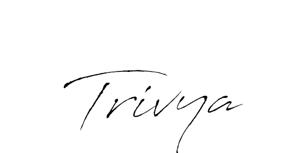 Make a beautiful signature design for name Trivya. Use this online signature maker to create a handwritten signature for free. Trivya signature style 6 images and pictures png