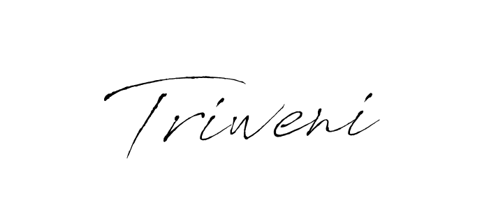 Use a signature maker to create a handwritten signature online. With this signature software, you can design (Antro_Vectra) your own signature for name Triweni. Triweni signature style 6 images and pictures png