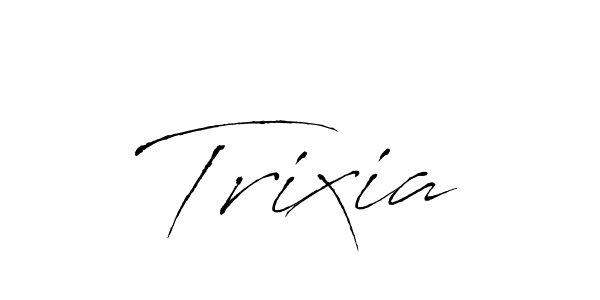 Also we have Trixia name is the best signature style. Create professional handwritten signature collection using Antro_Vectra autograph style. Trixia signature style 6 images and pictures png