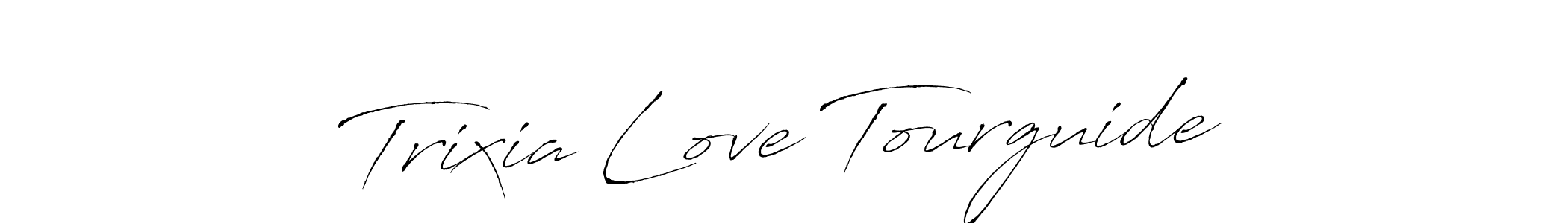 How to Draw Trixia Love Tourguide signature style? Antro_Vectra is a latest design signature styles for name Trixia Love Tourguide. Trixia Love Tourguide signature style 6 images and pictures png