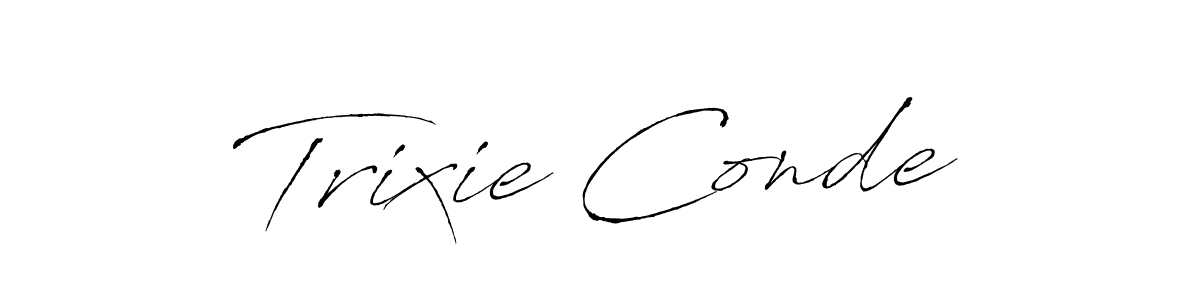 You can use this online signature creator to create a handwritten signature for the name Trixie Conde. This is the best online autograph maker. Trixie Conde signature style 6 images and pictures png