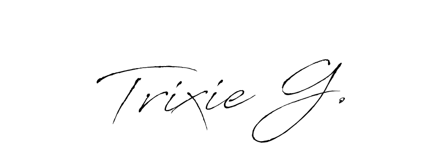 Also we have Trixie G. name is the best signature style. Create professional handwritten signature collection using Antro_Vectra autograph style. Trixie G. signature style 6 images and pictures png