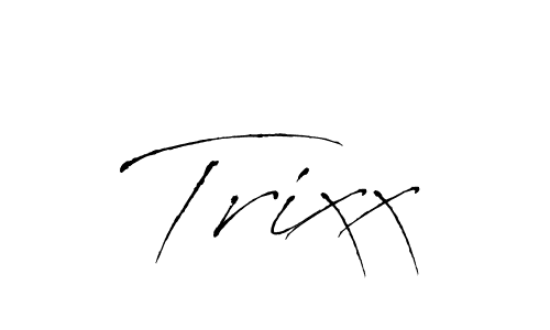 The best way (Antro_Vectra) to make a short signature is to pick only two or three words in your name. The name Trixx include a total of six letters. For converting this name. Trixx signature style 6 images and pictures png