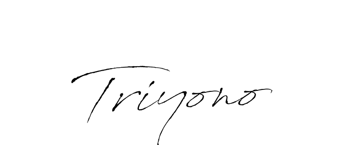 Also You can easily find your signature by using the search form. We will create Triyono name handwritten signature images for you free of cost using Antro_Vectra sign style. Triyono signature style 6 images and pictures png