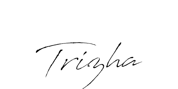 Create a beautiful signature design for name Trizha. With this signature (Antro_Vectra) fonts, you can make a handwritten signature for free. Trizha signature style 6 images and pictures png