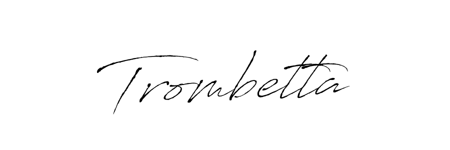 Make a beautiful signature design for name Trombetta. With this signature (Antro_Vectra) style, you can create a handwritten signature for free. Trombetta signature style 6 images and pictures png