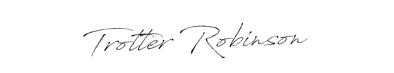 Make a beautiful signature design for name Trotter Robinson. With this signature (Antro_Vectra) style, you can create a handwritten signature for free. Trotter Robinson signature style 6 images and pictures png