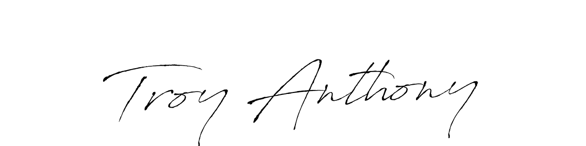 The best way (Antro_Vectra) to make a short signature is to pick only two or three words in your name. The name Troy Anthony include a total of six letters. For converting this name. Troy Anthony signature style 6 images and pictures png