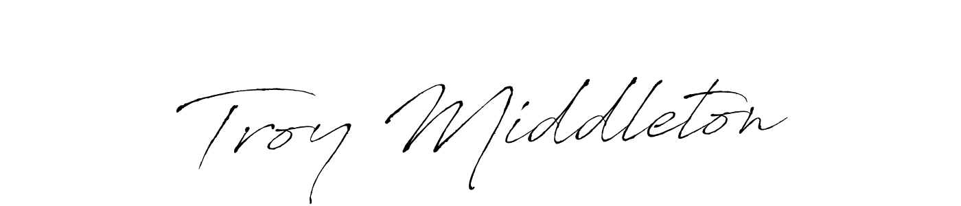 Make a short Troy Middleton signature style. Manage your documents anywhere anytime using Antro_Vectra. Create and add eSignatures, submit forms, share and send files easily. Troy Middleton signature style 6 images and pictures png